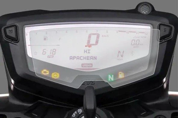 TVS Apache RTR 200 Dijital Gösterge Uyumlu ŞEFFAF Nano Ekran Koruyucu ürün görseli 1