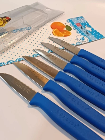 Sürbisa Meyve Takımı Mavi (6'lı)61007 7.0 cm ürün görseli 1