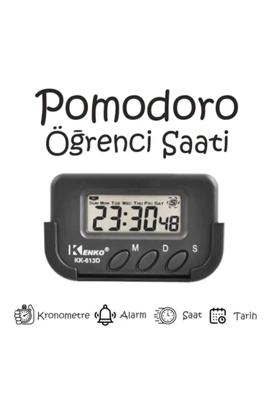 Pomodoro Öğrenci Saati - Kronometreli Ders Çalışma Saati - Dijital Masa Saati ürün görseli 1