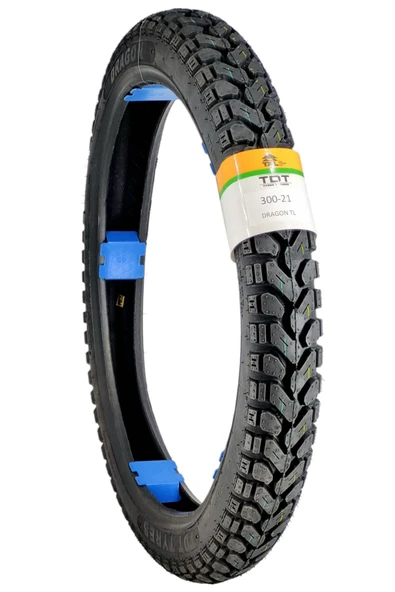 TDT TYRES 300-21 TL (TUBELESS - DUBLEKS) MOTOSİKLET LASTİĞİ ürün görseli 1