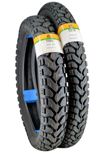 TDT TYRES Kawasaki Klx150, 410-18 Tl Ve 275-21 Tl Dubleks Lastik Set ürün görseli 1