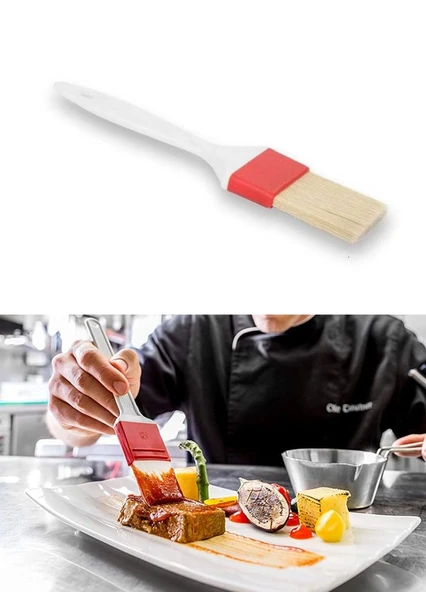 Yumurta Fırçası Mutfak Fırçası Sos Fırçası Hamur Fırçası Sentetik 21 cm ürün görseli 1