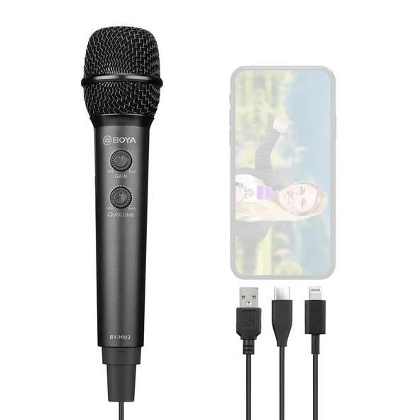 Boya By-Hm2 Pc Telefon Dijital El Mikrofonu ürün görseli 1