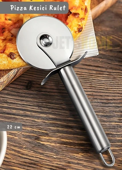 Pizza Kesici Paslanmaz Börek Kesici Çelik Pizza Tatlı Kesici Bıçağı Orta Çap 6,5 cm ürün görseli 1
