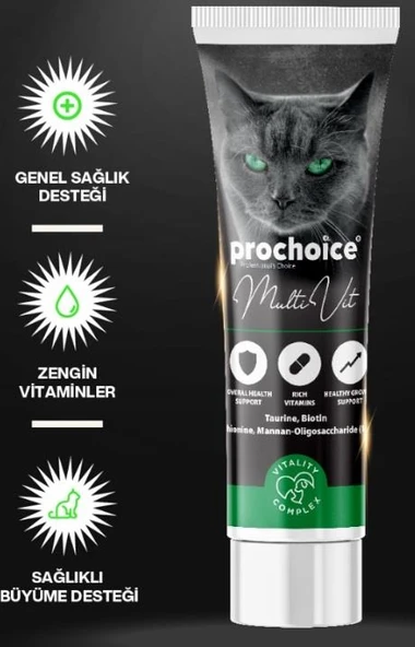 Prochoice Taurinli Multi Vitamin Kedi Macunu 100 ml ürün görseli 1
