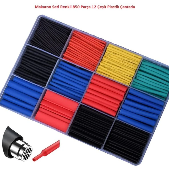 Makaron Seti Renkli 850 Parça 12 Çeşit Plastik Çantada ürün görseli 1
