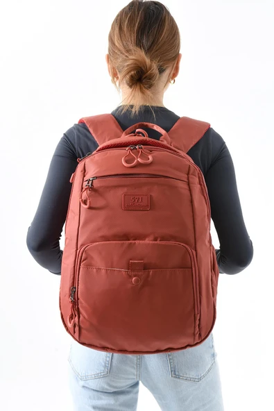 571 collections Orta Boy Sırt Çantası Ultra Hafif Çok Cepli Kiremit (Model:571-13-9E) ürün görseli 1