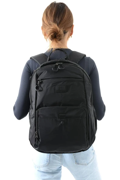 571 collections Orta Boy Sırt Çantası Ultra Hafif Çok Cepli Siyah (Model:571-13-9E) ürün görseli 1