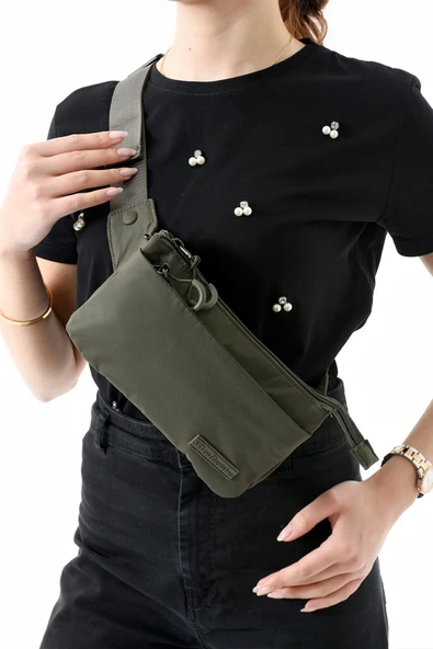 571 collections Çok Cepli Bel Çantası Unisex Haki (Model: 571-13-9R) ürün görseli 1
