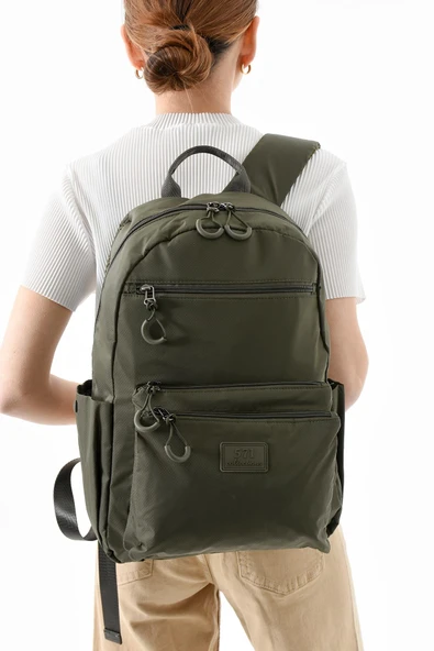 571 collections Orta Boy Sırt Çantası Ultra Hafif Çok Cepli Haki (Model:571-13-9B) ürün görseli 1