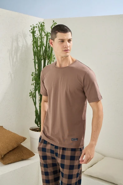 kly erkek nescafe pijama takımı ürün görseli 1