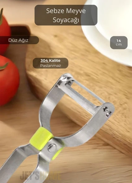 Sebze Soyacağı Paslanmaz Meyve Soyacağı Çelik Sapan Soyacak 14 cm ürün görseli 1