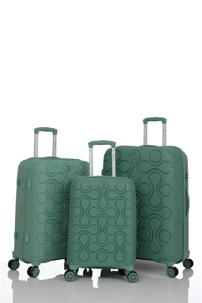 MÇS 376 POLİPROPİLEN 3 LÜ SET VALİZ - Resim 3