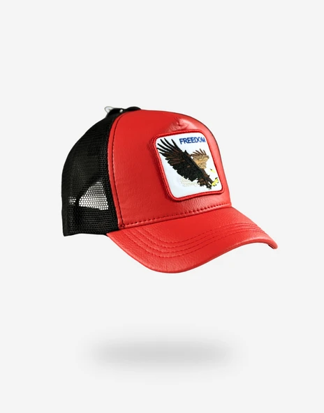 Goorin Bros Animal Farm Trucker Eagle Leather - Resim 2