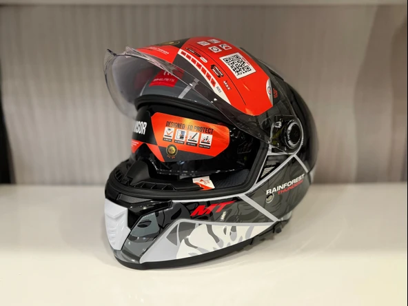 KASK MT THUNDER 4 SV RAINFOREST C2 PARLAK GRİ - Resim 2