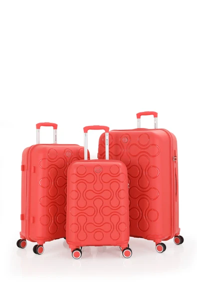 MÇS 376 POLİPROPİLEN 3 LÜ SET VALİZ - Resim 4