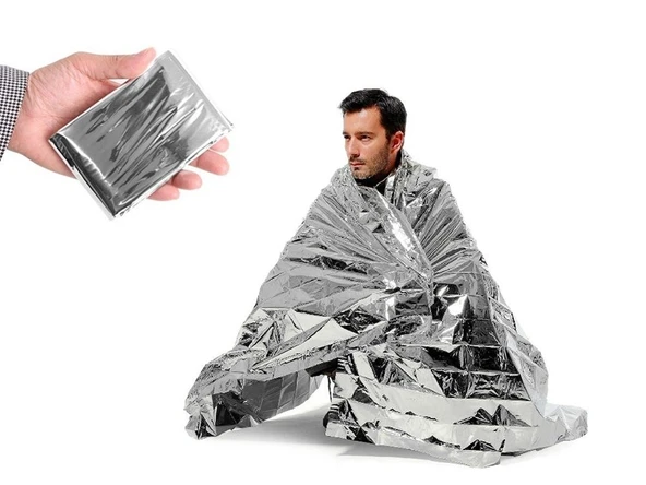 Blanket 7404 Acil Durum Termal Aluminyum Battaniye 10 Lu Paket ürün görseli 1