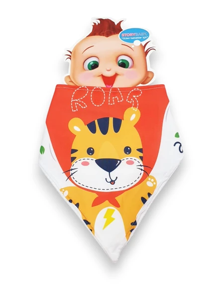 Roar Erkek Bebek Fular Önlük ürün görseli 1