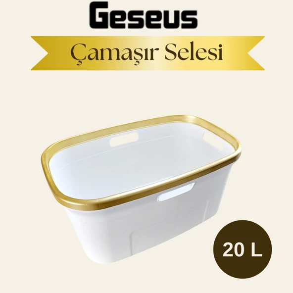 Geseus Gold Çamaşır Selesi,Sepeti,Temizlik Kovası ürün görseli 1