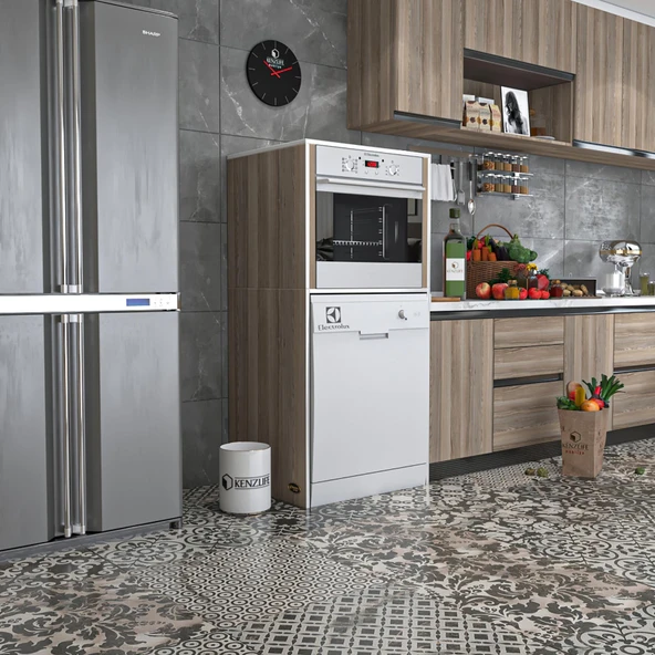 Kenzlife ankastre fırın&bulaşık makinesi dolabı botan crd 150*70*60 çamaşır makinesi ürün görseli 1