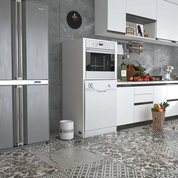 Kenzlife ankastre fırın&bulaşık makinesi dolabı botan byz 150*70*60 çamaşır makinesi ürün görseli 1