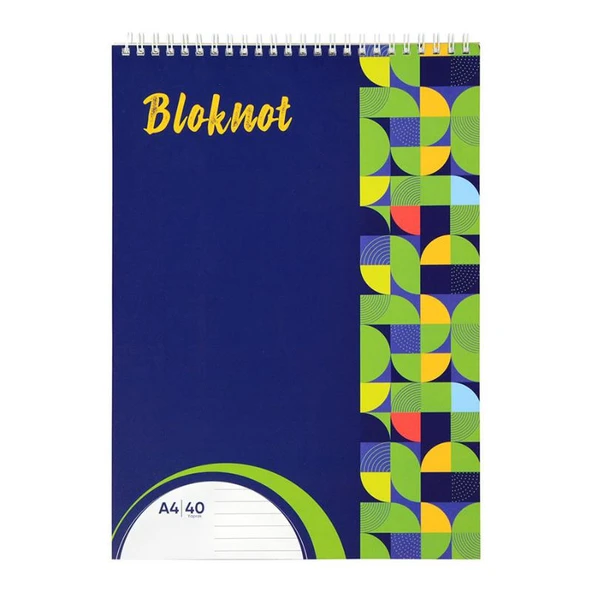 Elitstore Bloknot Defter A4 Spiralli Kareli 40 Yaprak ürün görseli 1