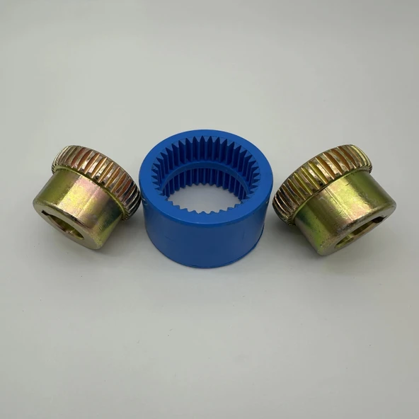 İşlenmiş Dişli Kaplin Takımı DK32 - 24 - 28mm - Resim 3