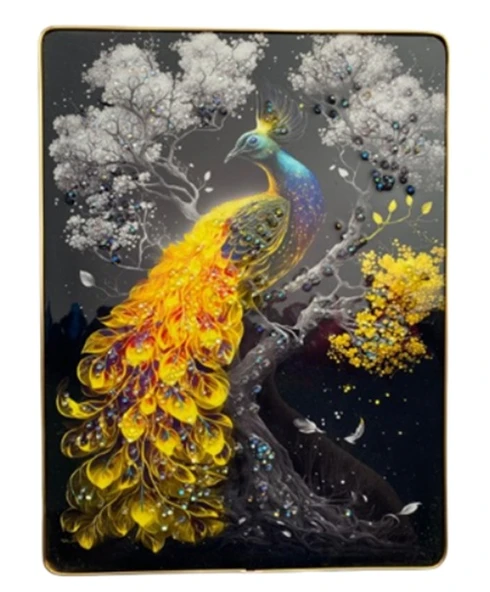 Duvar Tablo 30X40Cm Tavuskuşu 3 Boyutlu ürün görseli 1