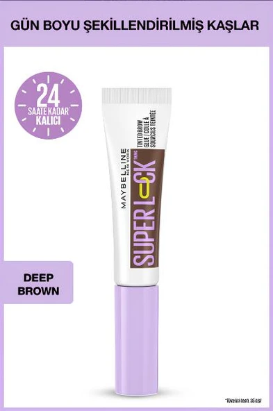 Super Lock Brow Glue Kaş Sabitleyici Maskara - Deep Brown ürün görseli 1