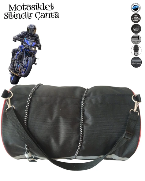 sevbags motosiklet silindir çanta gergi lastikli 30xx40 ürün görseli 1