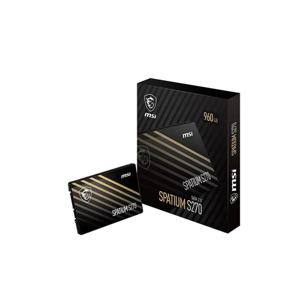 MSI  960GB SPATIUM S270 500-450MB/s SSD SATA-3 DİSK ürün görseli 1