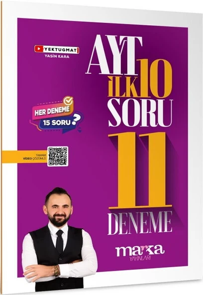 Marka Yayınları AYT Matematik İlk 10 Soru Konuları 11 Deneme ürün görseli 1