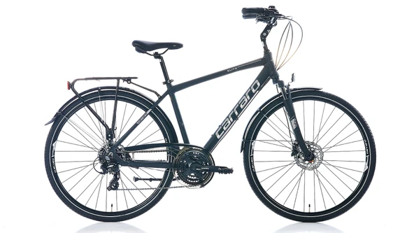Carraro Elite 706 HD Fren 21 Vites 28 Jant Şehir Bisikleti Siyah Gri Krom 52 Kadro ürün görseli 1