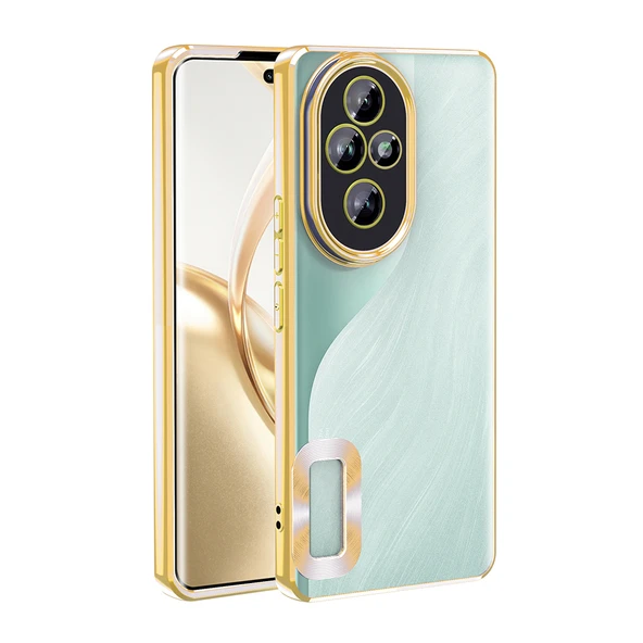 Honor 200 Pro Kılıf Köşeleri Renkli Şeffaf Kamera Korumalı Silikon Luxury Kapak ürün görseli 1