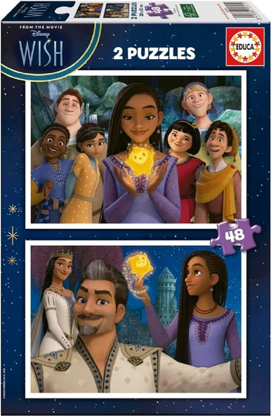 Educa 2x48 Parçalık İkili 4-6 Yaş Çocuk Puzzle - Disney Wish - Kız Çocuk ürün görseli 1