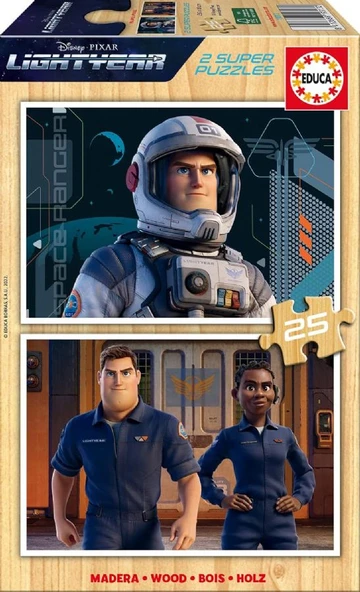 Educa 2x25 Parça Disney Lightyear Erkek Çocuk Puzzle - 3-5 Yaş ürün görseli 1