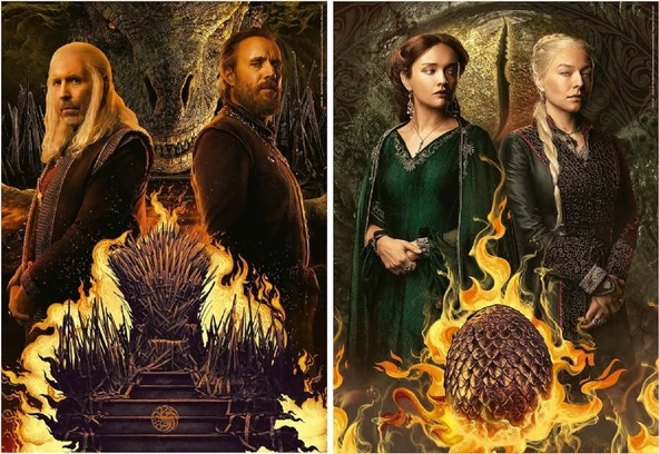 Educa 2x500 Parça Game Of Thrones Ejderha Evi Puzzle - 19573 - Resim 2