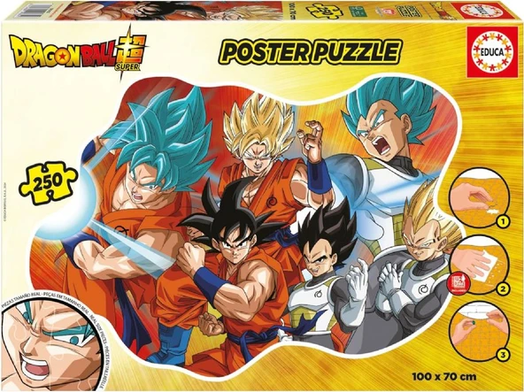 Educa 250 Parça Dragon Ball Maxi XL Poster Yapboz - 8-11 Yaş - Erkek Çocuk ürün görseli 1