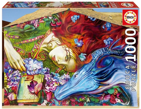 Educa 1000 Parça Aziz George Puzzle - 19926 - Sant Jordi Lily Brick ürün görseli 1