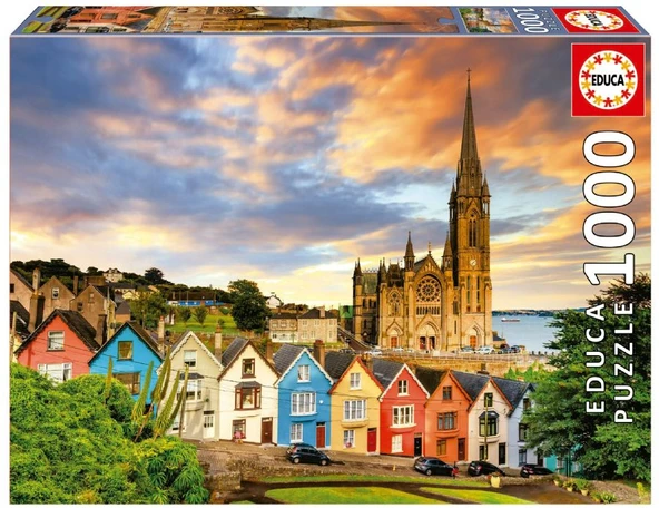 Educa 1000 Parça İrlanda Cobh Katedrali Puzzle - 19927 - Cobh Cathedral Ireland ürün görseli 1