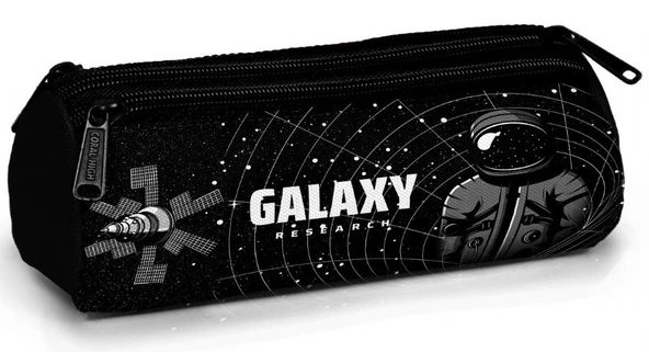 Coral High Üç Gözlü Okul Kalem Çantası - Erkek Çocuk - Siyah Galaxy ürün görseli 1