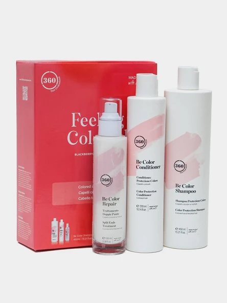 360 Hair Professional Be Color Şmpo 450ml-Be Color Cond.250ml-Repair 100ml Set ürün görseli 1