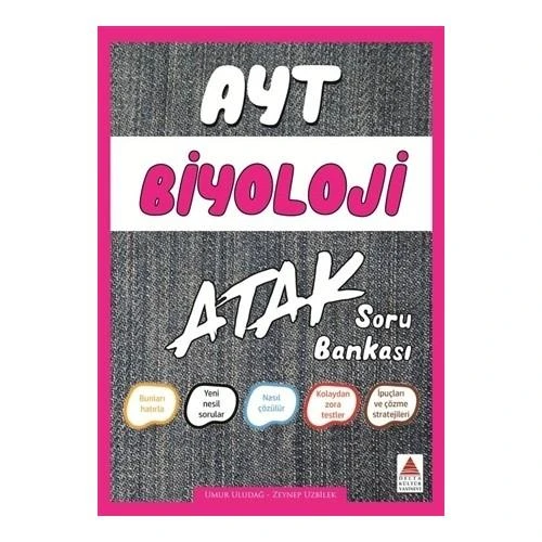 DELTA KÜLTÜR AYT BİYOLOJİ ATAK SORU BANKASI ürün görseli 1