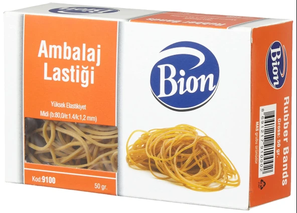 BİON AMBALAJ LASTİĞİ %80 KAUÇUK 50 GR 9100 ürün görseli 1