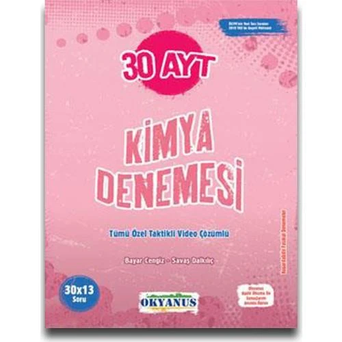 OKYANUS KİMYA AYT 30 LU DENEME ürün görseli 1
