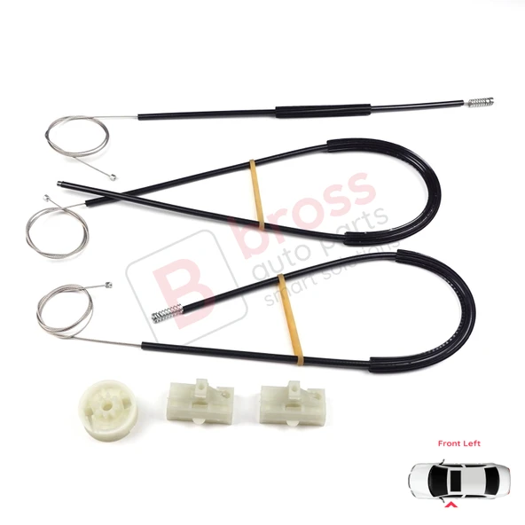 Mercedes Vito Viano Mixto MK2 W639 2003-2010 6397200046 İçin Ön Sol Kapı Cam Kriko Tamir Seti ürün görseli 1