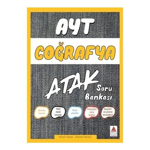 DELTA KÜLTÜR AYT COĞRAFYA ATAK SORU BANKASI ürün görseli 1