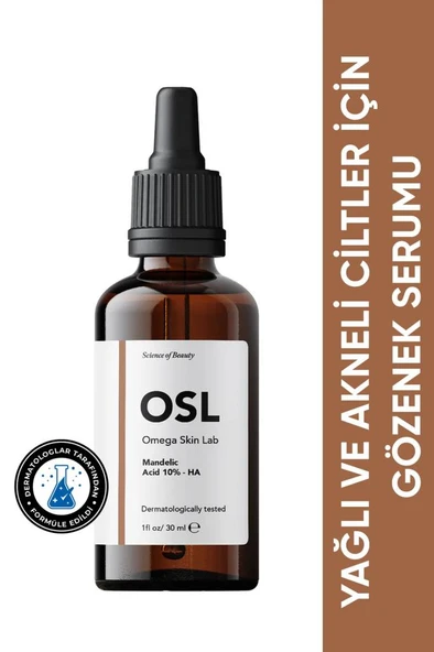 OMEGA SKIN LAB Mandelic Acid %10 - HA Serum 30 ml ürün görseli 1