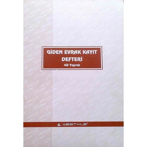 ARMAT GIDEN EVRAK KAYIT DEFTERI 40YP. KARTON(0227) ürün görseli 1
