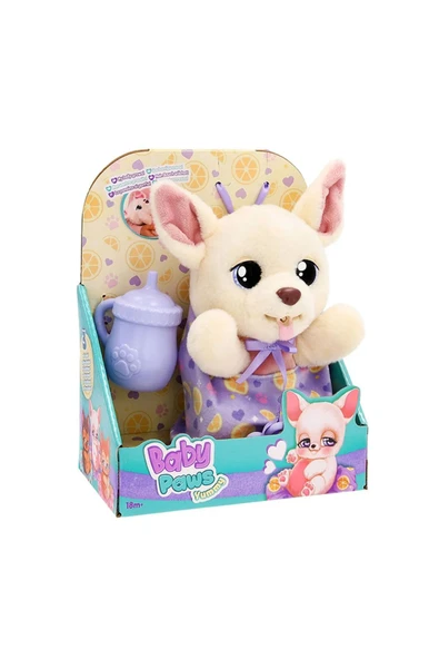 GIOCHI PREZIOSI BAW03100 Baby Paws Yummy Chihuahua 18 cm Peluş ürün görseli 1